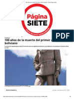 100 Años de La Muerte Del Primer Aviador Boliviano - Diario Pagina Siete