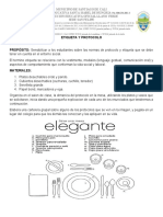 Etiqueta y Protocolo Grado 9 A 11°