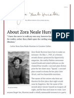 About Zora Neale Hurston - Zora Neale Hurston