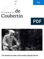 Pierre de Coubertin - Visionary and Founder of The Modern Olympics