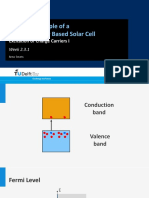 Working Principle of A Semiconductor Based Solar Cell: Excitation of Charge Carriers I