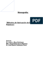 Monografía:: "Métodos de Fabricación de Engranajes Plásticos"