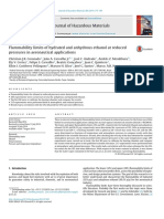 2014. Flammability limits of hydrated and anhydrous ethanol at reduced pressures in aeronautical applications