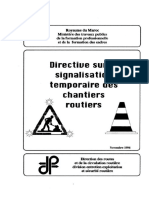 Directive Drcr Signalisation Temporaire Des Cahntiers Routiers