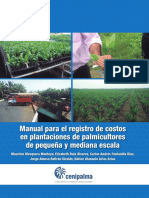 Manual Para El Registro de Costos en Plantaciones de Palmicultores de Pequeña y Mediana Escala