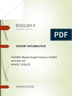 English II - Assignment - Miguel Purizaca Castilla