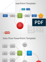 Data Flow Powerpoint Template: Text Text