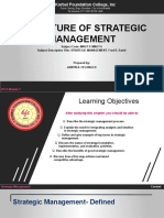 1 MNGT 6 Strategic Management The Nature of Strategic Mangement