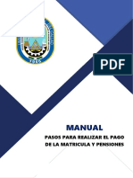 Manual para Realizar Pago de Matricula y Pensiones