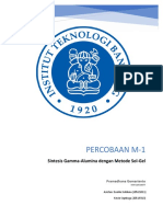 Percobaan m1 Gamma Alumina Oleh Pramadhana Gemarianto