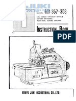 Mo 357 Mo 358 Instruction Manual Juki Israel