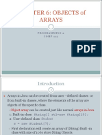 CH 6 Objects of Arrays