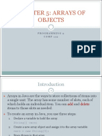 Ch 5 Arrays of Objects(1)