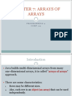 Chapter 7: Arrays of Arrays: Programming 2 COMP 112