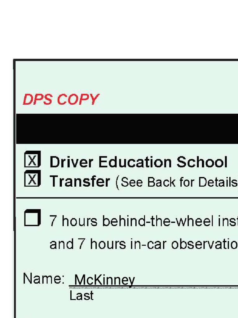 Drivers Ed Papers | PDF