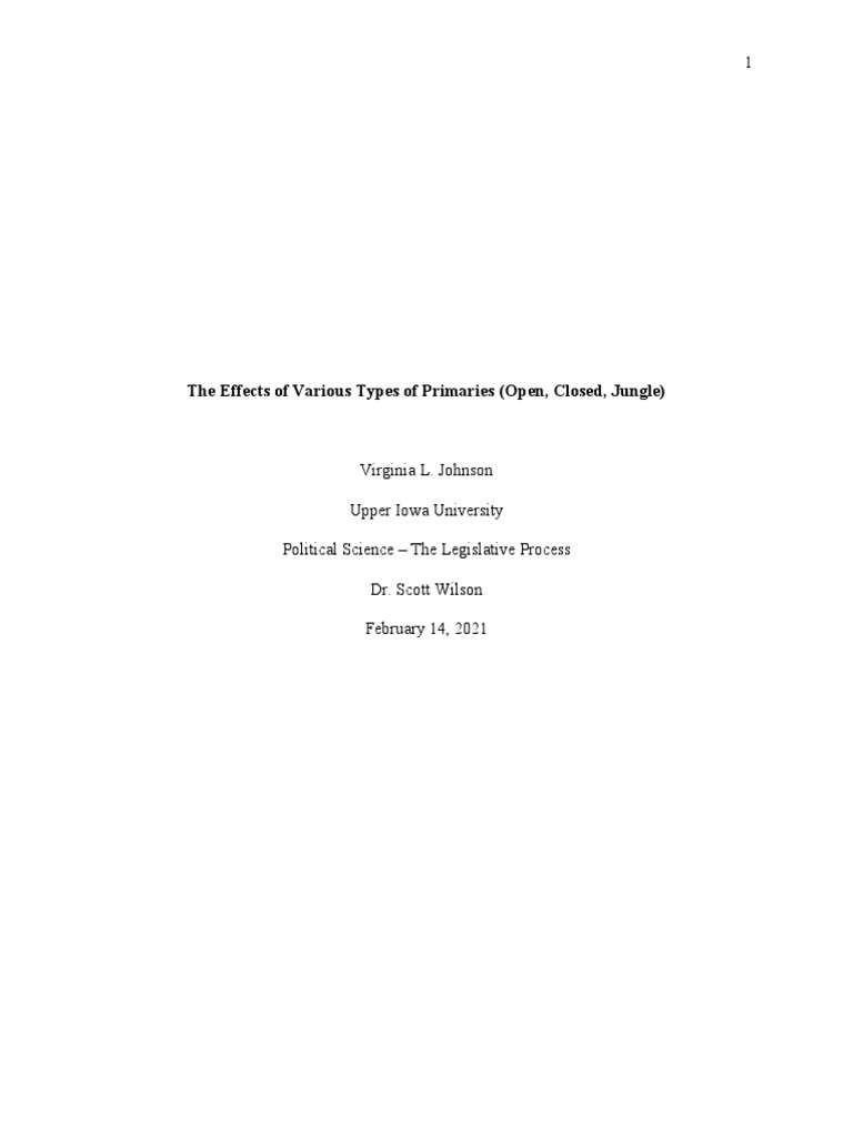 Annotated Bibliography PDF Primary Election Nonpartisan Blanket