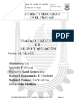 Ruido y aislación en el trabajo: TP3 de Higiene y Seguridad