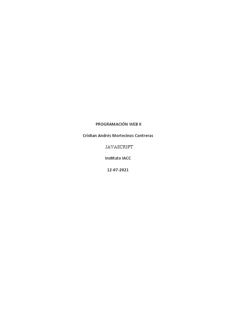 Tarea 3 Semana Programación Web II - I | PDF | Script Java | Red mundial