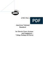 ANSI C84.1-2006: For Electric Power Systems and Equipment - Voltage Ratings (60 Hertz)