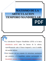 CLASE 8. TRAUMATISMO DE LA ARTICULACION  TEMPORO MANDIBULAR