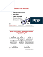 Microsoft PowerPoint - Class - 16 - Chain - of - Title - Problems