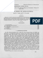 Melting Point of Alpha - Alumina: Part of Journal of Research of The National Bureau of Standards. Volume 34