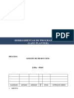 Procedimient de Last Planner