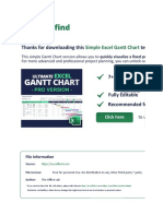 Create and visualize a simple project schedule with this Excel Gantt Chart template