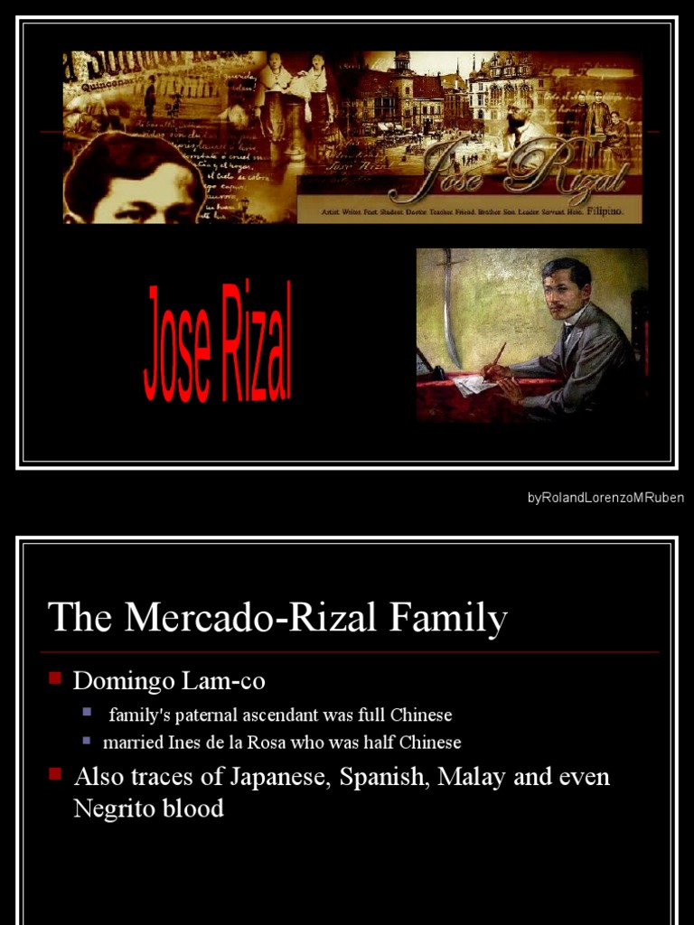 Rizal Family Tree and Ancestry Insights | PDF | Manila | Southeast Asia