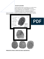 Dictamen Pericial de Dactiloscopía