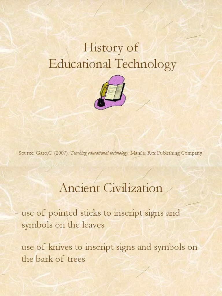 Evolution of Educational Technology | PDF | Educational Technology ...