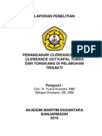 Penanganan Clereance in Dan Clereance Out Kapal Tunda Dan Tongkang Di Pelabuhan Trisakti