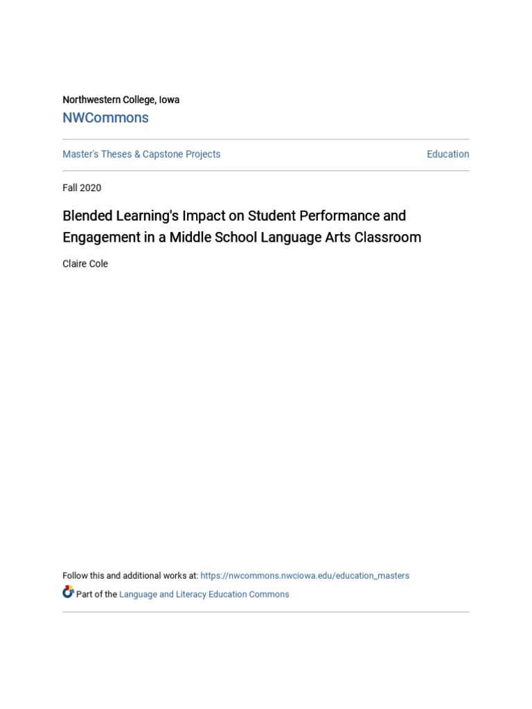 Blended Learnings Impact On Student Performance and Engagement I | PDF ...