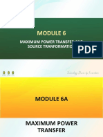 Module 6 Maximum Power Transfer and Source Transformation