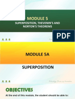Module 5 Superposition, Thevenin's and Norton's Analysis Method