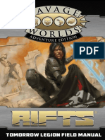 SWADE - RIFTS - Tomorrow Legion Field Manual