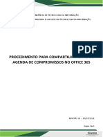 Procedimento Compartilhamento Agenda Outlook Office365