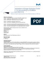 Determination of Sugar Solution Color at PH7