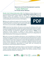 "Labor Reforms": Riyadh, Saudi Arabia, 04 November 2020