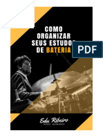 Como Organizar Seus Estudos de Bateria - eBook de Edu Ribeiro