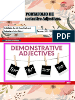 PORTAFOLIO - Demostrative Adjectives