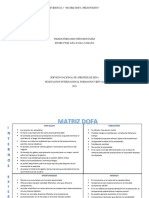 Evidencia 3 Matriz DOFA planeacion de presupuestos