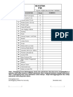 P3K - Daftar Isi Kotak Pertolongan Pertama