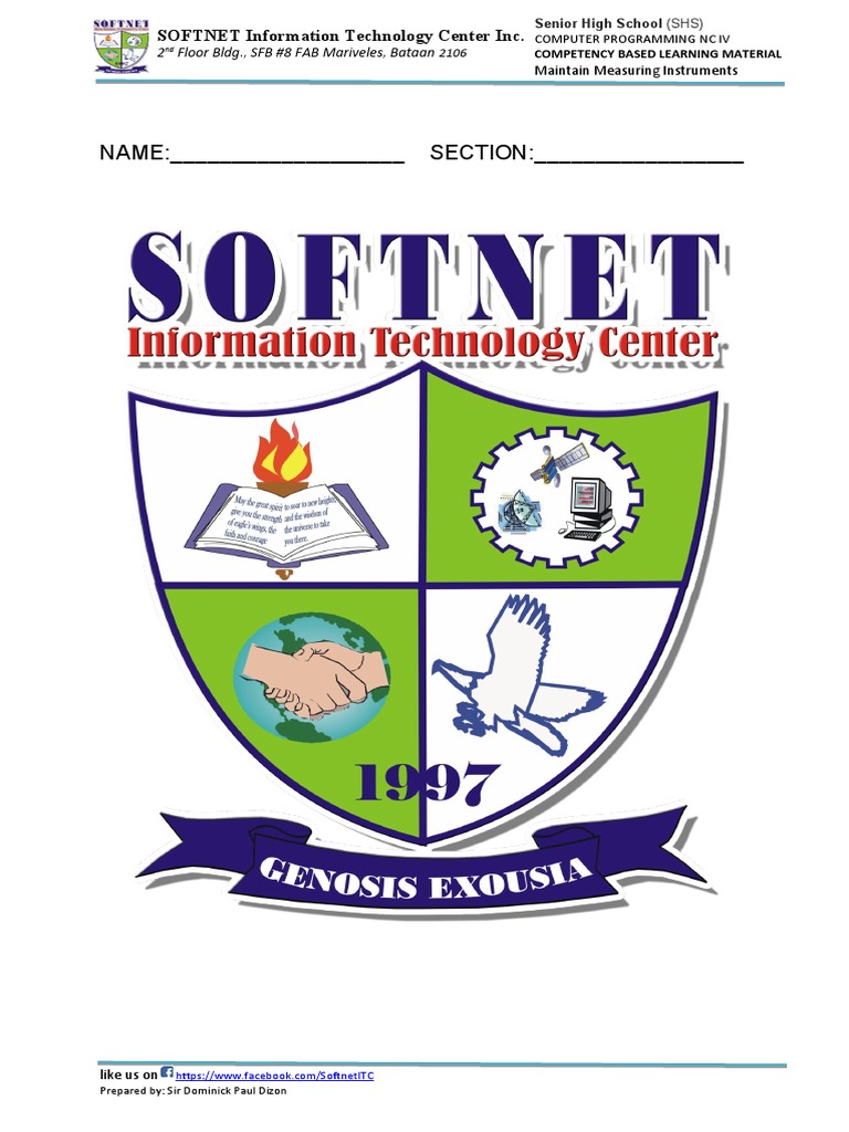NAME: - SECTION: - : SOFTNET Information Technology Center Inc | PDF ...