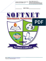 NAME: - SECTION: - : SOFTNET Information Technology Center Inc