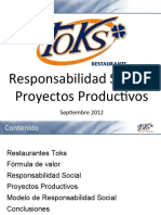 Restaurantes Toks Responsabilidad Social y Proyectos Productivos