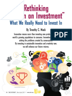 What We Really Need To Invest In: Rethinking "Return On Investment"