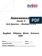 Assessment: Grade 6 3rd Quarter - Module 4-5-6