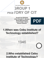 CIT History and Trivia