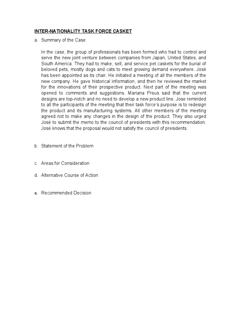 If you were in jose’s position, what would you have done differently? what would you do now? picture